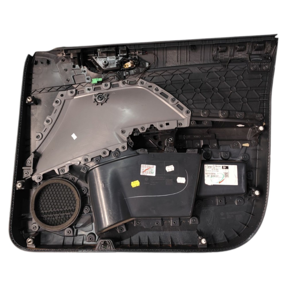 Forro Porta Dianteira Esquerda Vw Tcross 2022 Detalhe Azul Preto 4