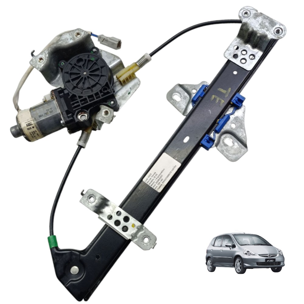 Motor Máquina Vidro Traseira Esquerda Honda Fit 2004 Á 2012 1