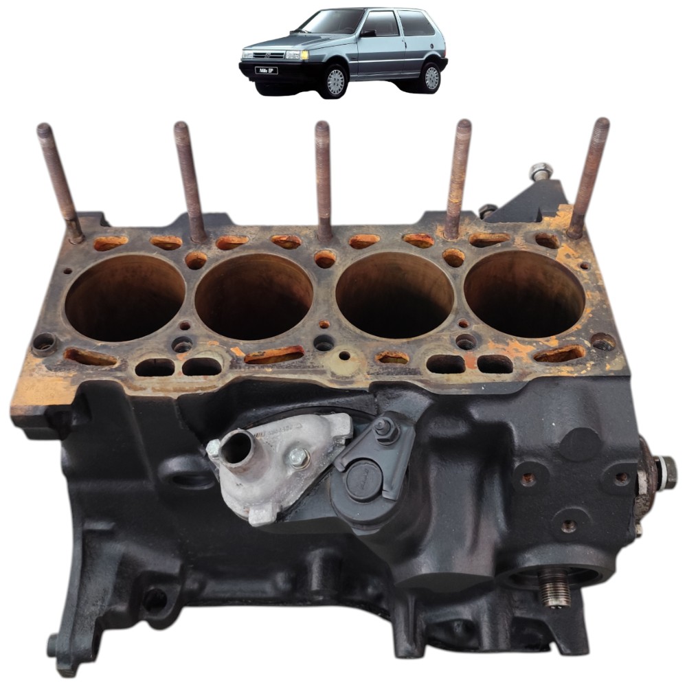 Bloco motor Fiat Uno fiasa 1.0 1996 1997 1998 58cv com nota