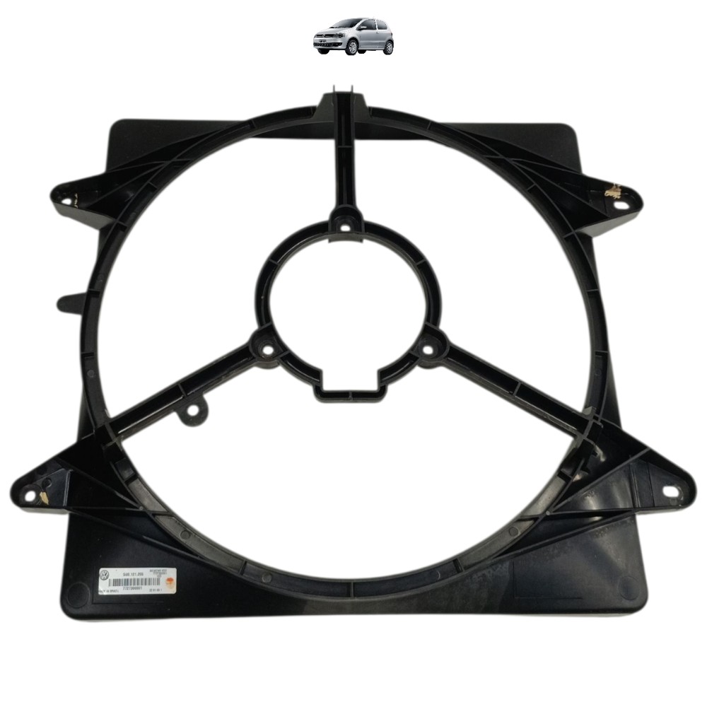 Defletor Ventoinha Radiador Vw Fox 1.0 Sem Ar 2007 2008 2009 1