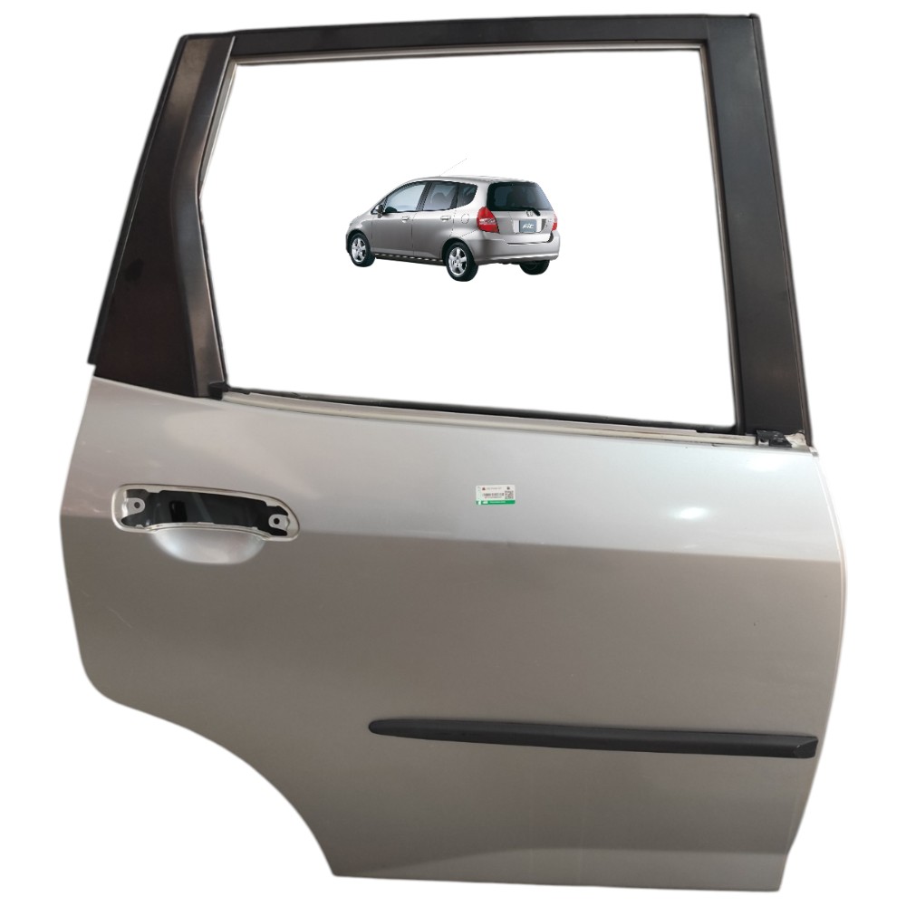 Porta Traseira Direita Honda Fit 2003 2004 2005 2006 2007 08 Traseira Direito Prata 1