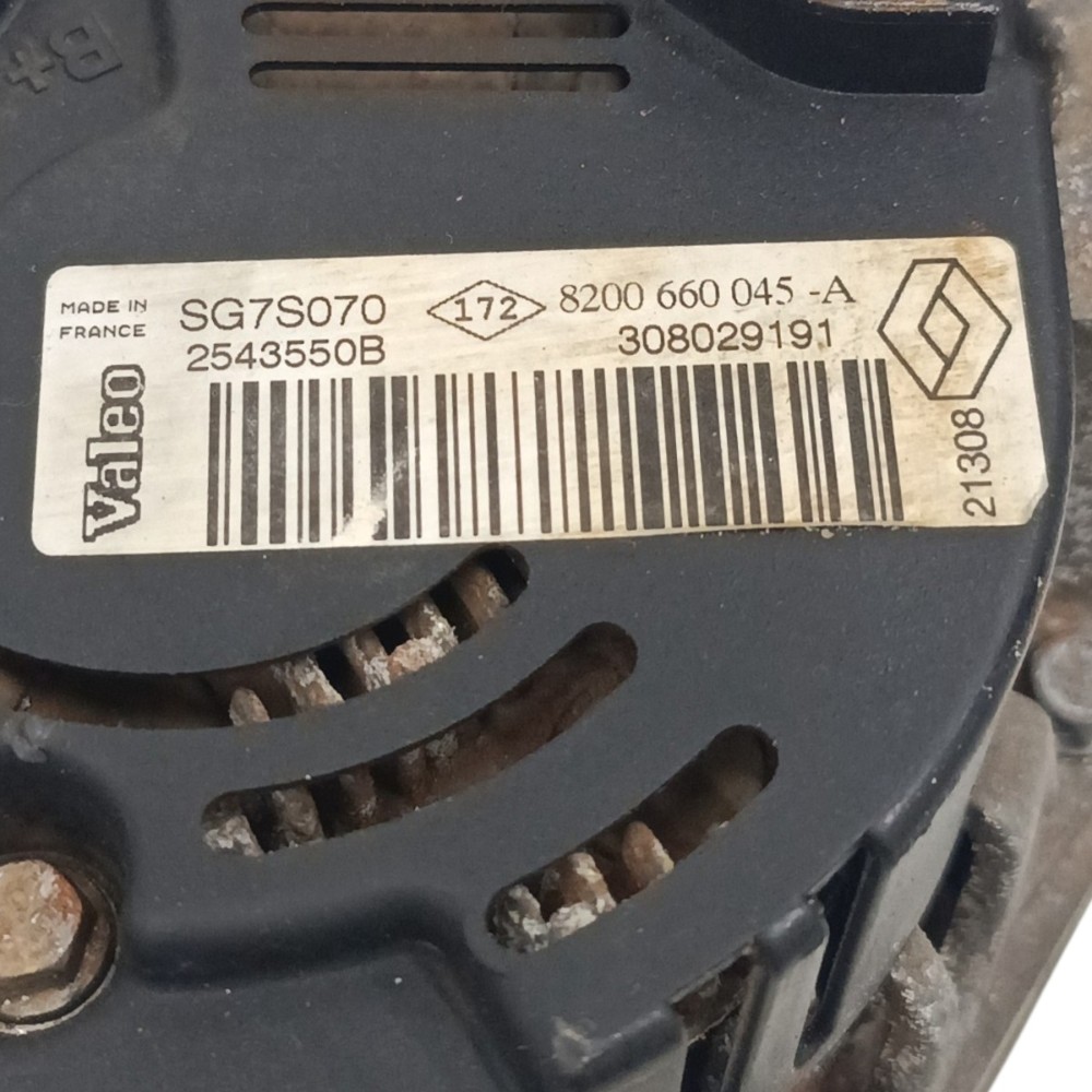 Alternador Renault Sandero Logan 1.0 16v 2009 2010 2011 2012 5