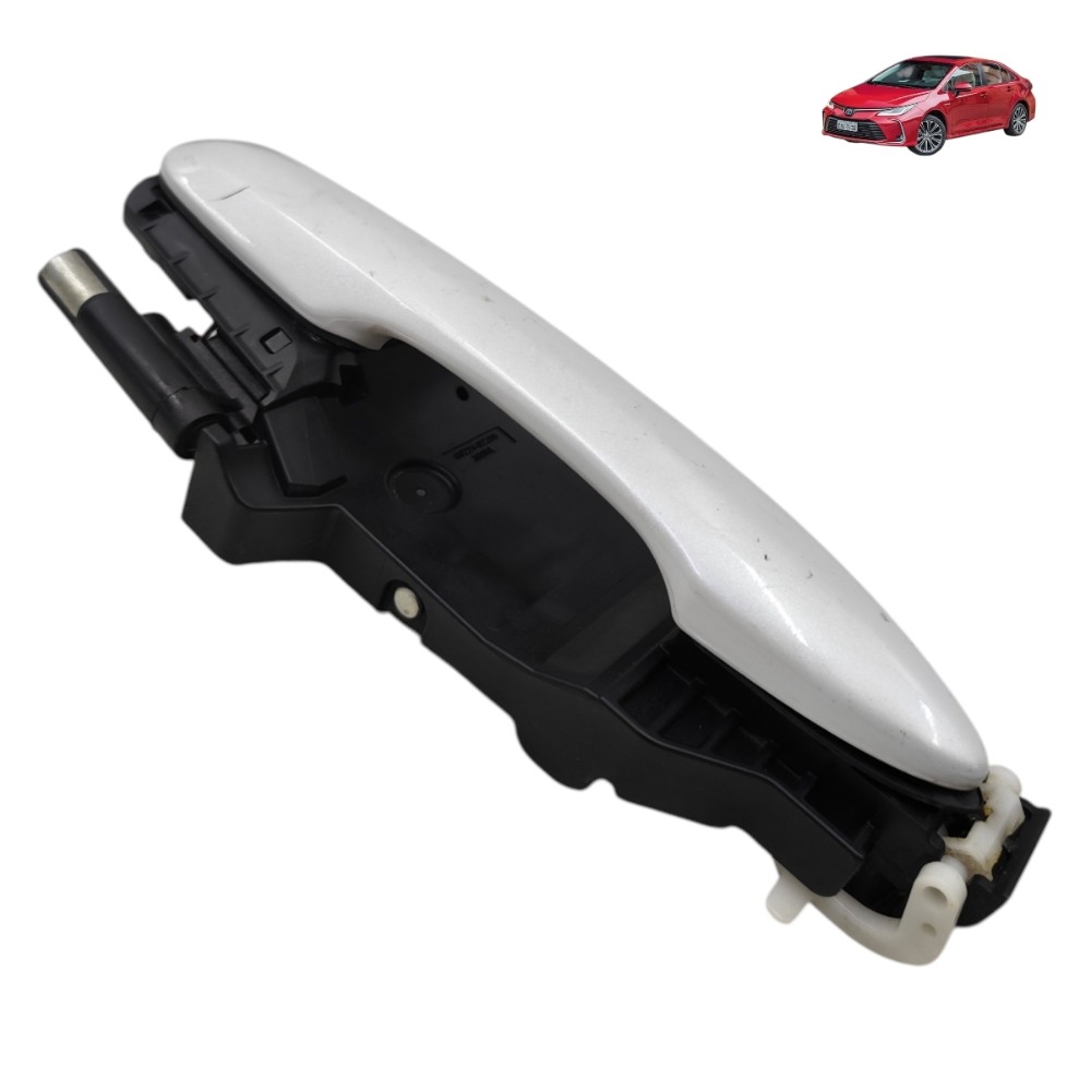 Maçaneta Externa Traseira Esquerda Toyota Corolla 2021 2022 Branco Traseira
