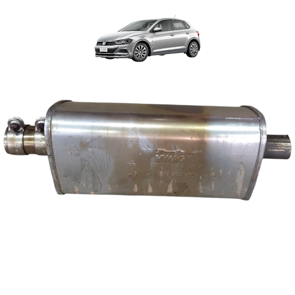 Escapamento intermediário abafador VW Polo 1.6 2018 2019 20 1