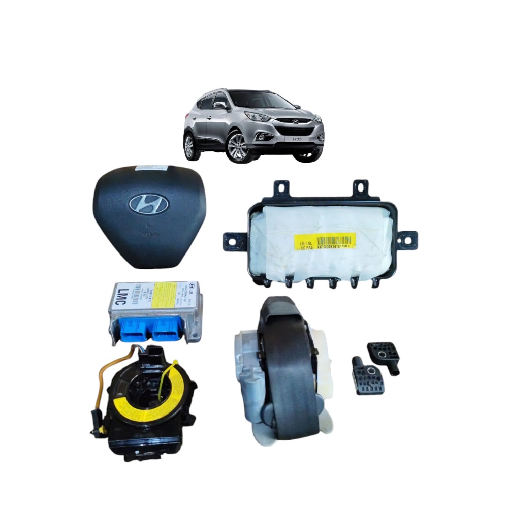 Kit airbag Hyundai ix35 2010 2011 2012 2013 sem capa painel
