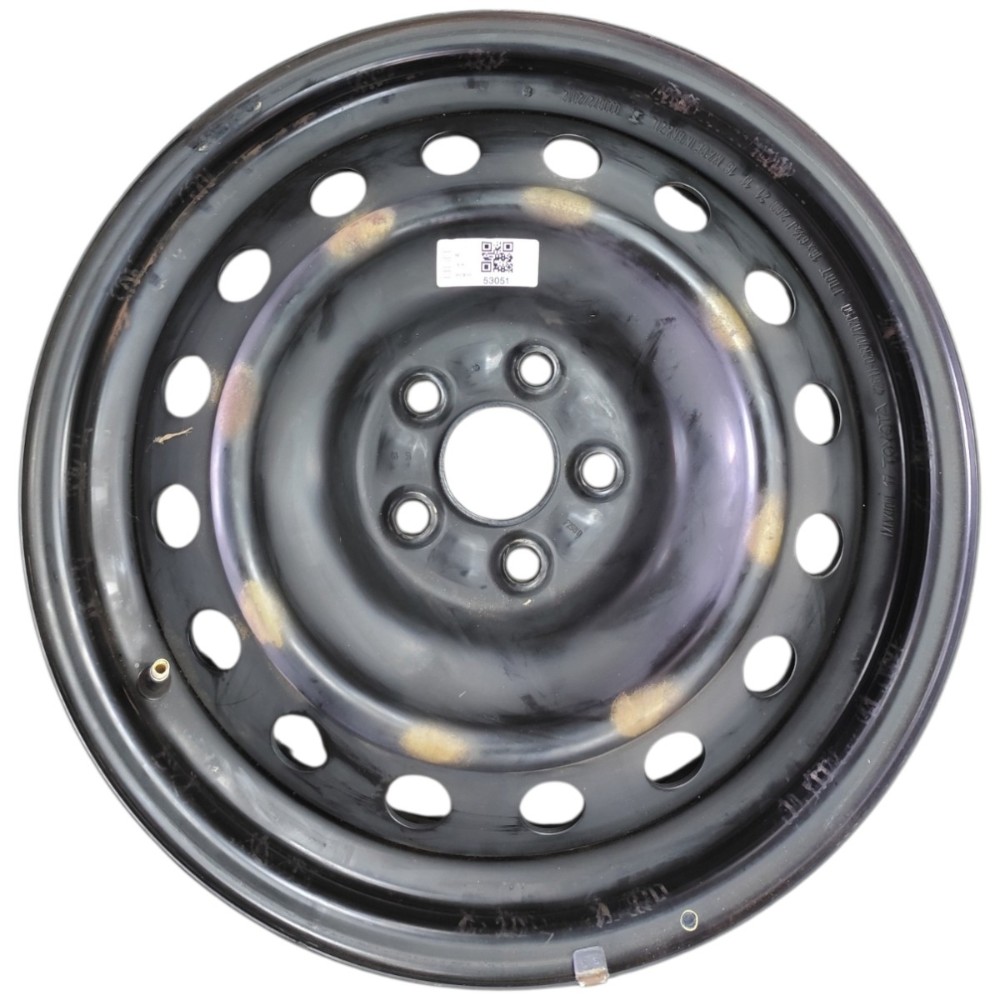 Roda Ferro Aro 16 5×100 Linha Toyota Corolla Prius Preto