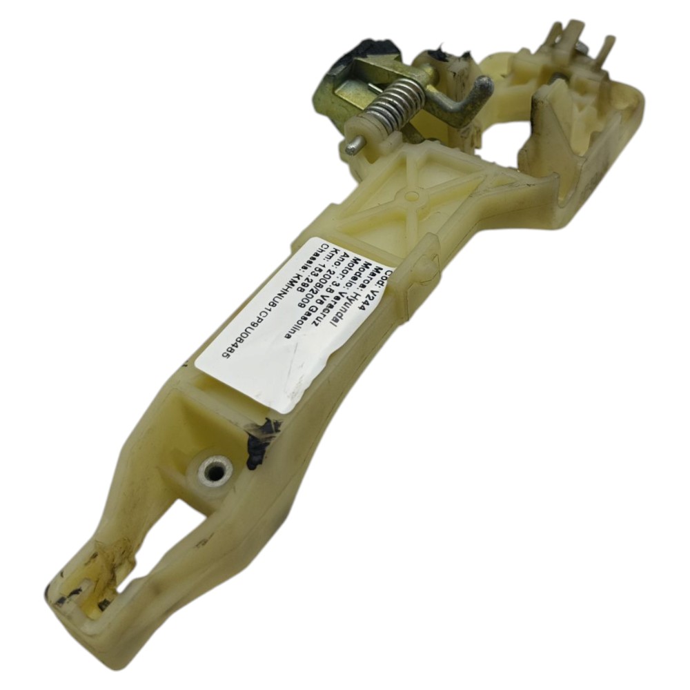 Suporte Maçaneta Externa D Direita Hyundai Veracruz 2008 09 Prata Dianteira 2
