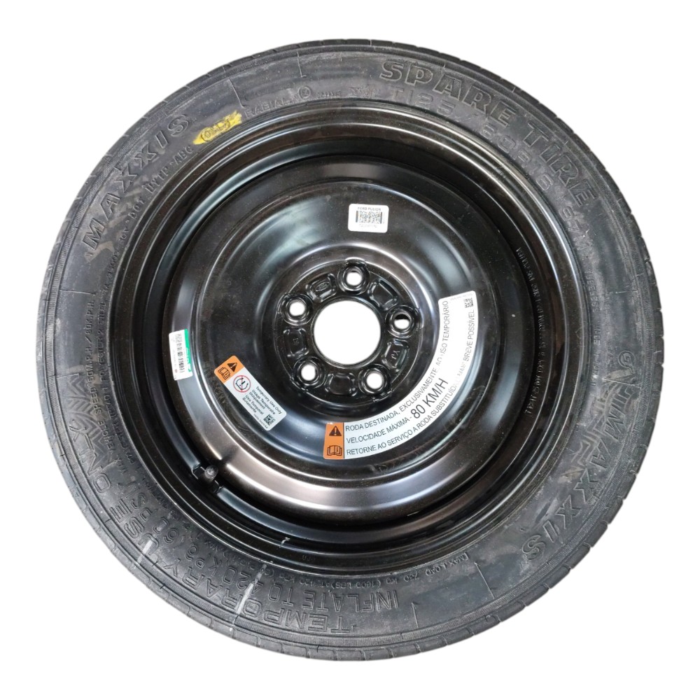 Roda Estepe Fino Aro 16 5×108 Ford Fusion 2019 2018 2017 Preto 1