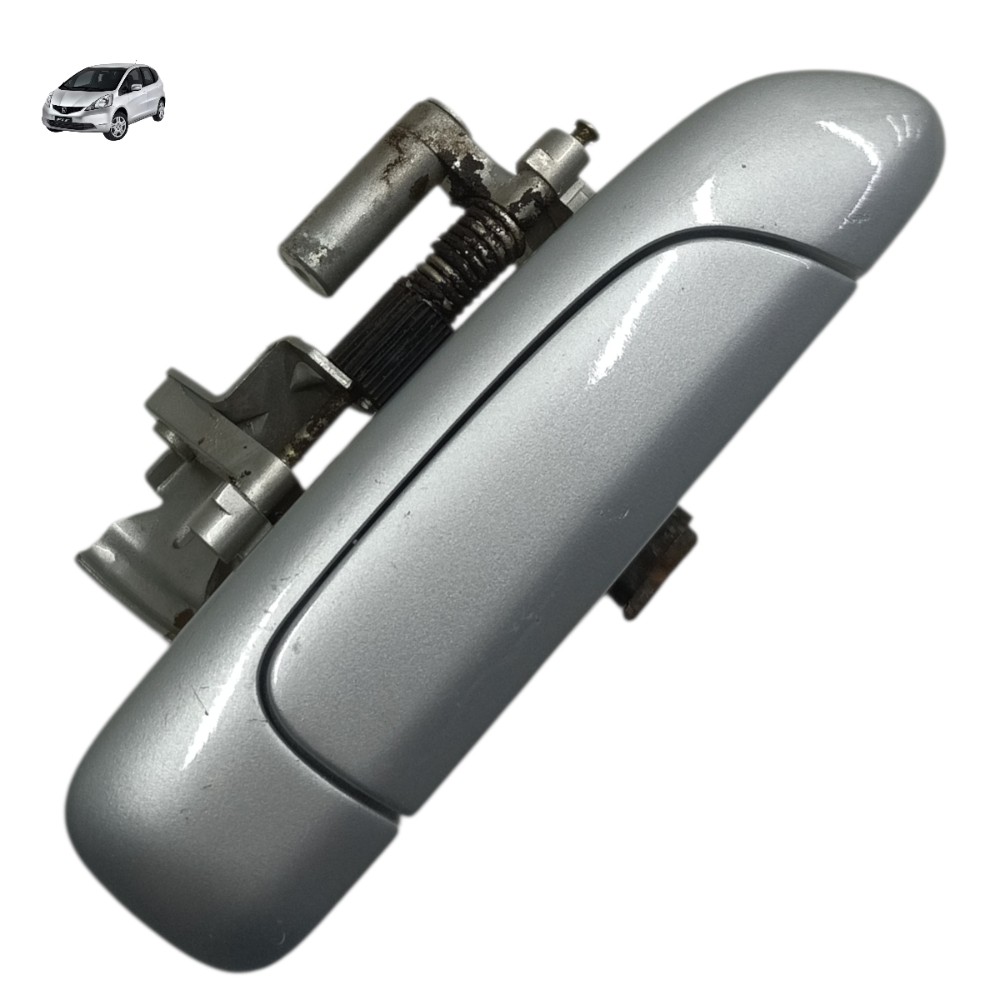 Maçaneta Externa Traseira Direita Honda Fit 2004 2005 2006 Prateado Traseira 1