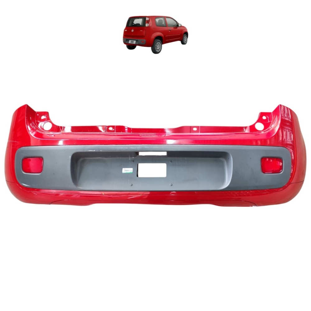 Parachoque traseiro Fiat Uno Vivace 2013 2014 2015 2016 2017
