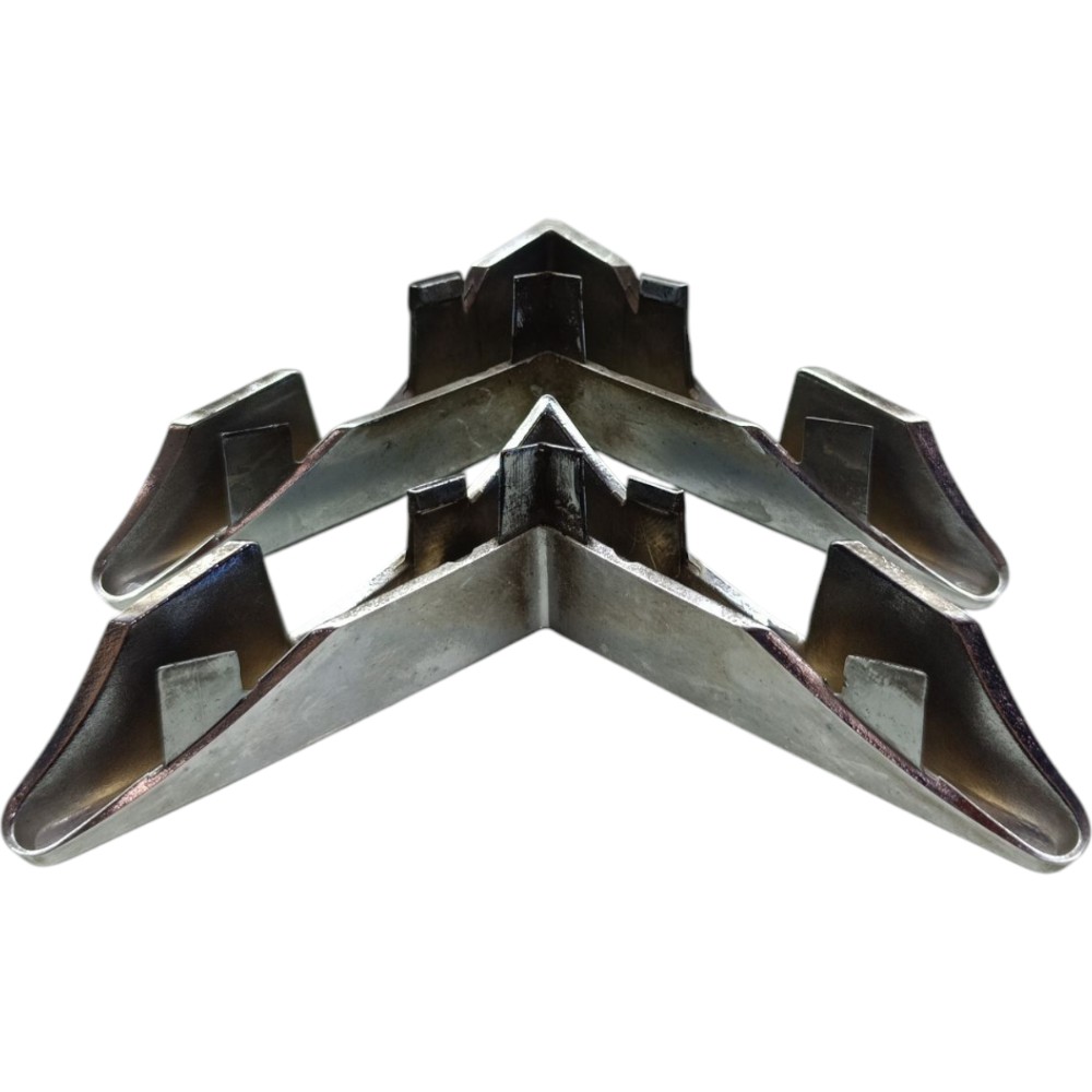 Par Emblema Parachoque Dianteiro Citroen C3 2004 2005 2006 Prata 3