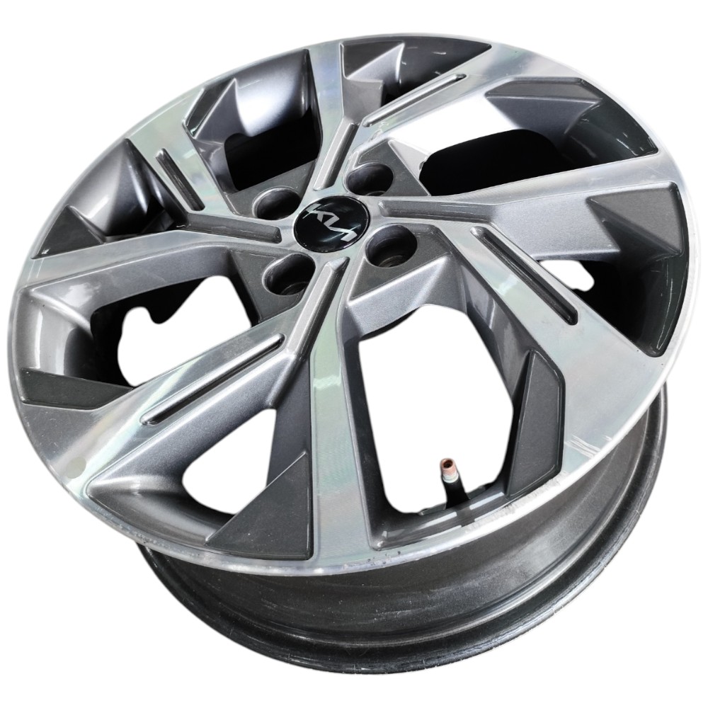 Jogo Roda Aro 17 4×100 Kia Stonic 2022 2023 2025 Cinza 8