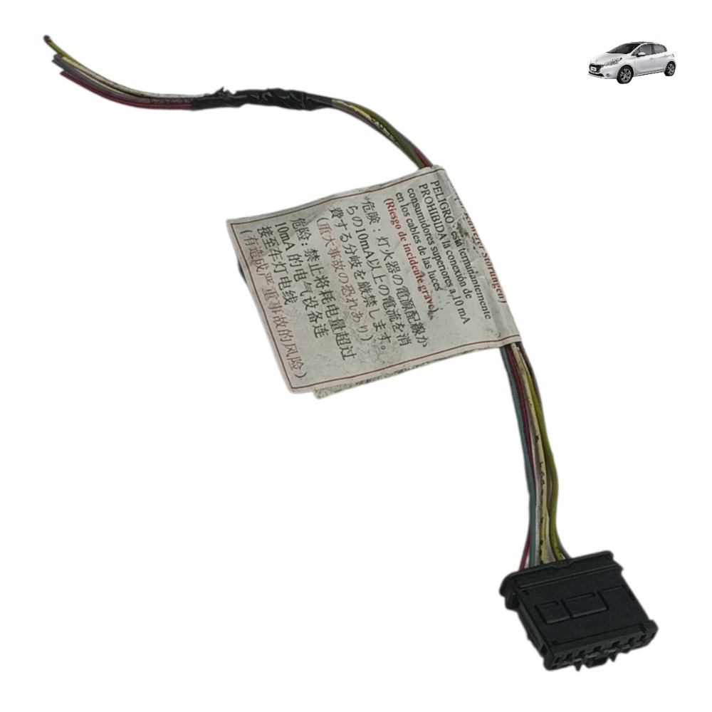 Plug Conector Lanterna Direita Peugeot 208 2014 2015 2016 17