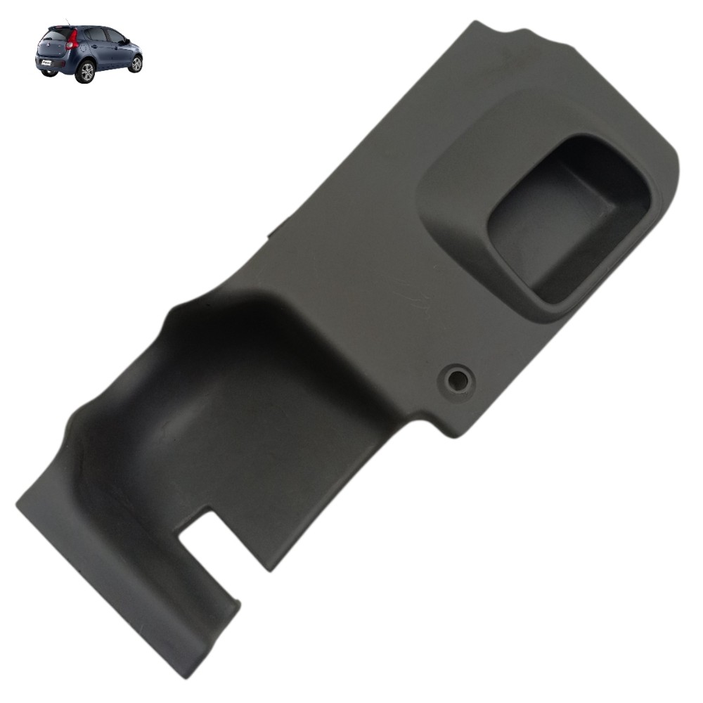 Acabamento Inferior Esquerdo Painel Fiat Palio 2013 2014 Cinza Moldado