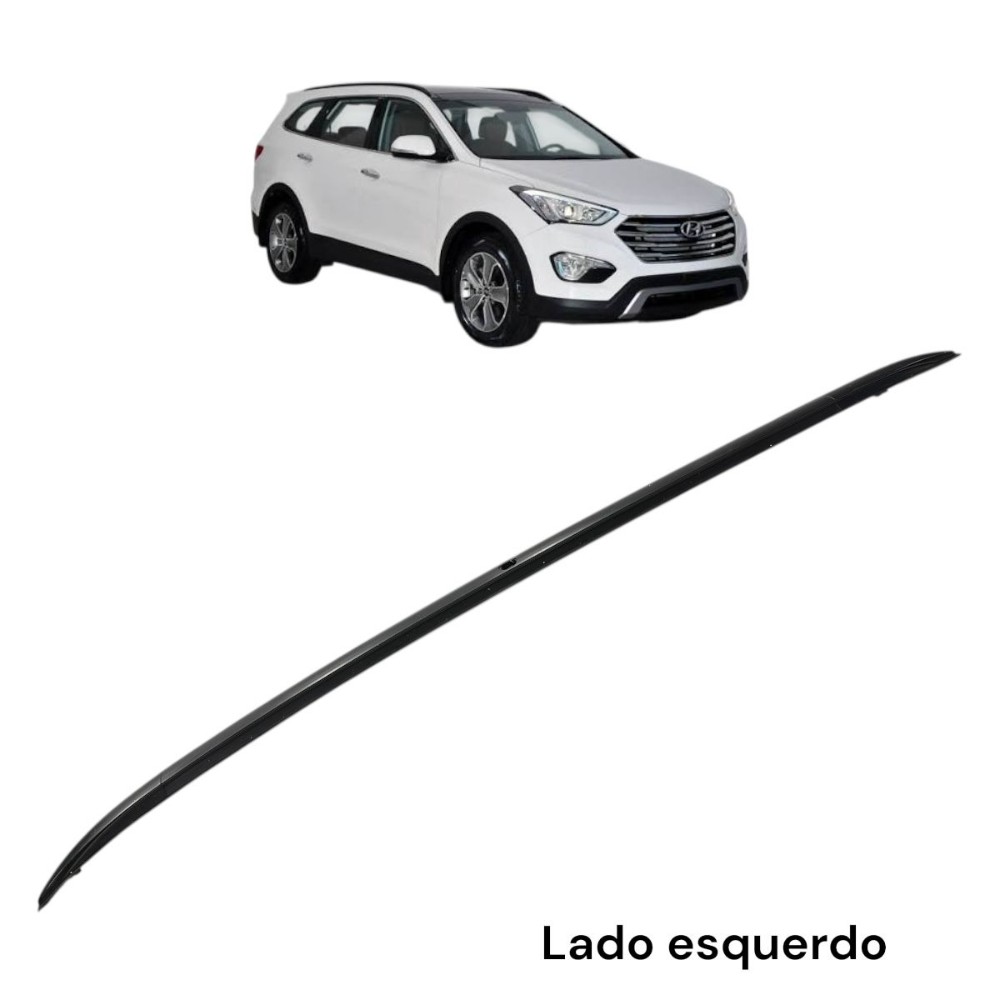 Rack teto lado esquerdo Hyundai Santa Fé 2014 2015 2016 2017