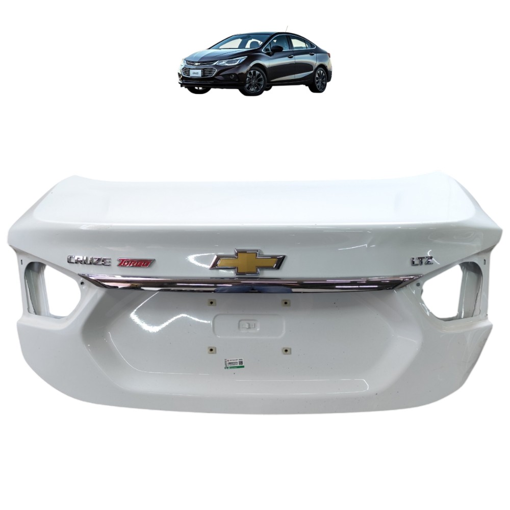 Tampa Traseira Gm Cruze Sedan 2016 2017 2018 2019 Detalhes Branco 1