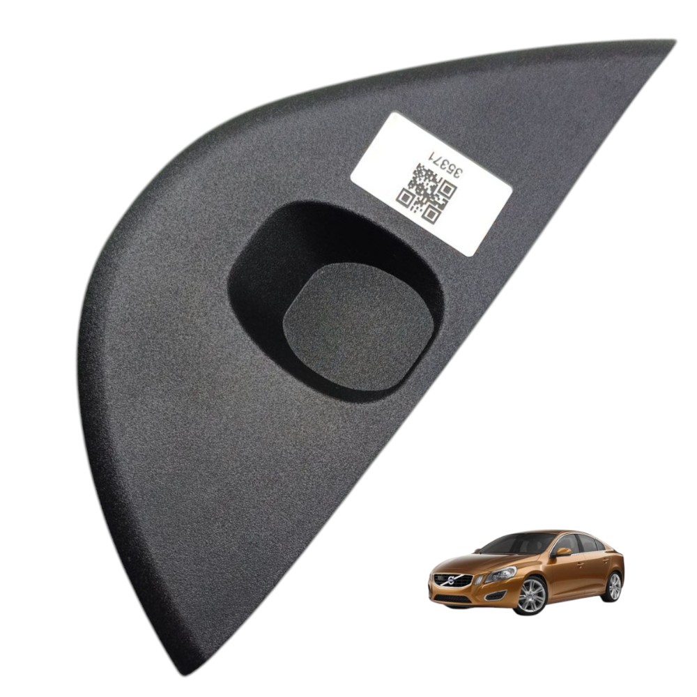 Acabamento Lateral Esquerdo Capa Painel Volvo S60 2011 2012 Preto Moldado 1
