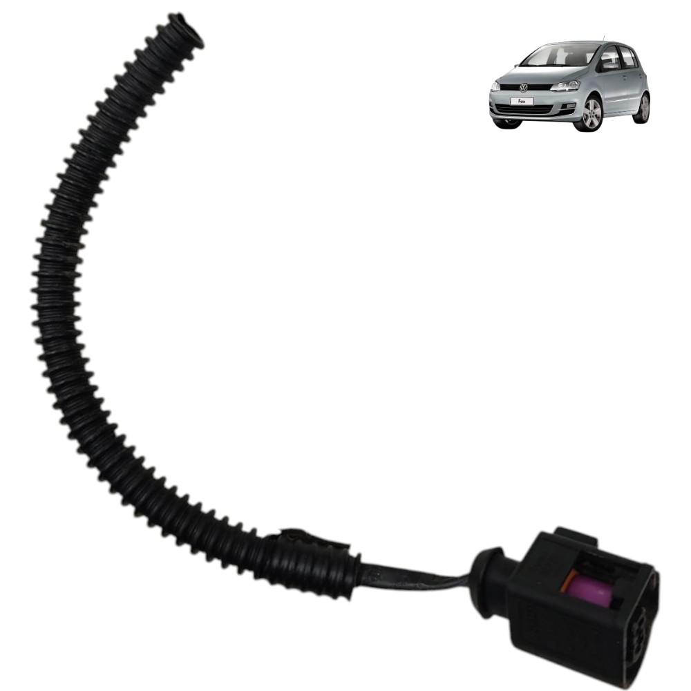 Plug conector buzina caracol 2 pinos vw fox 2010 2009 2008 1