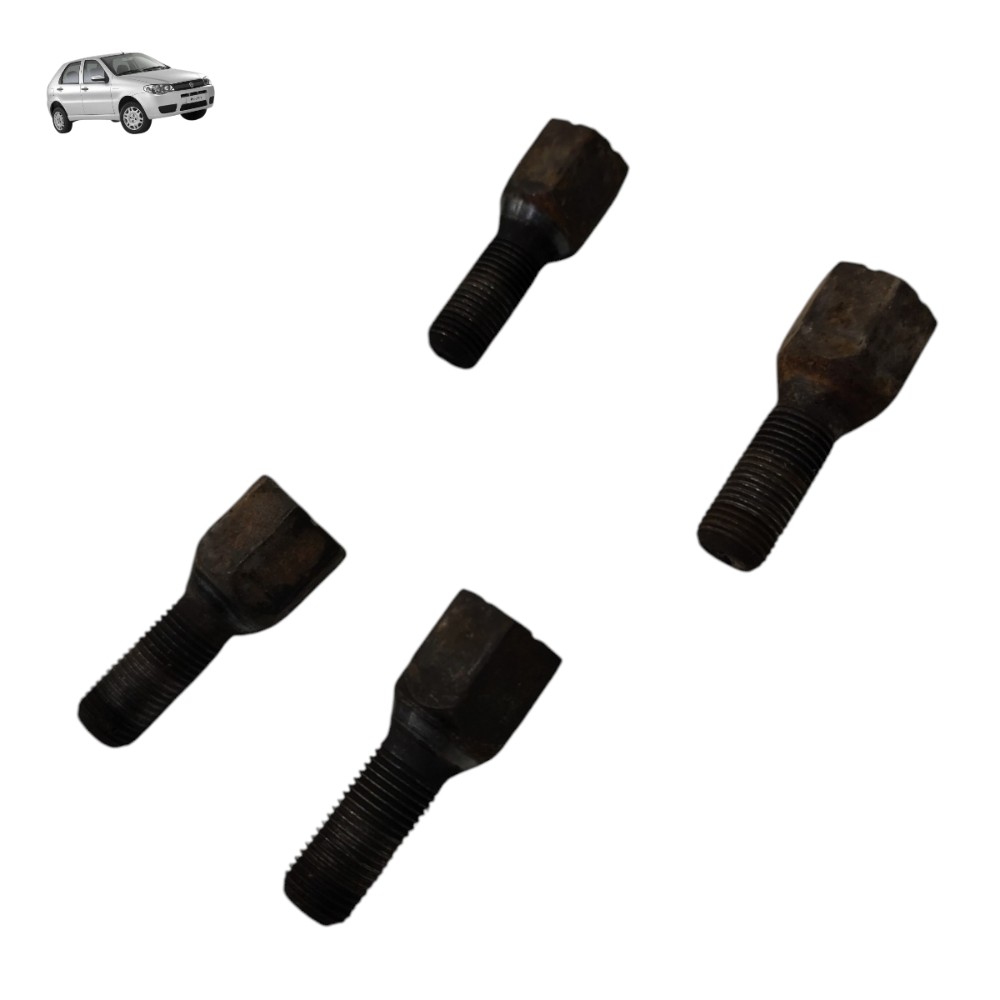 Jogo 4 parafuso roda fiat palio fire 2007 2008 2009 1