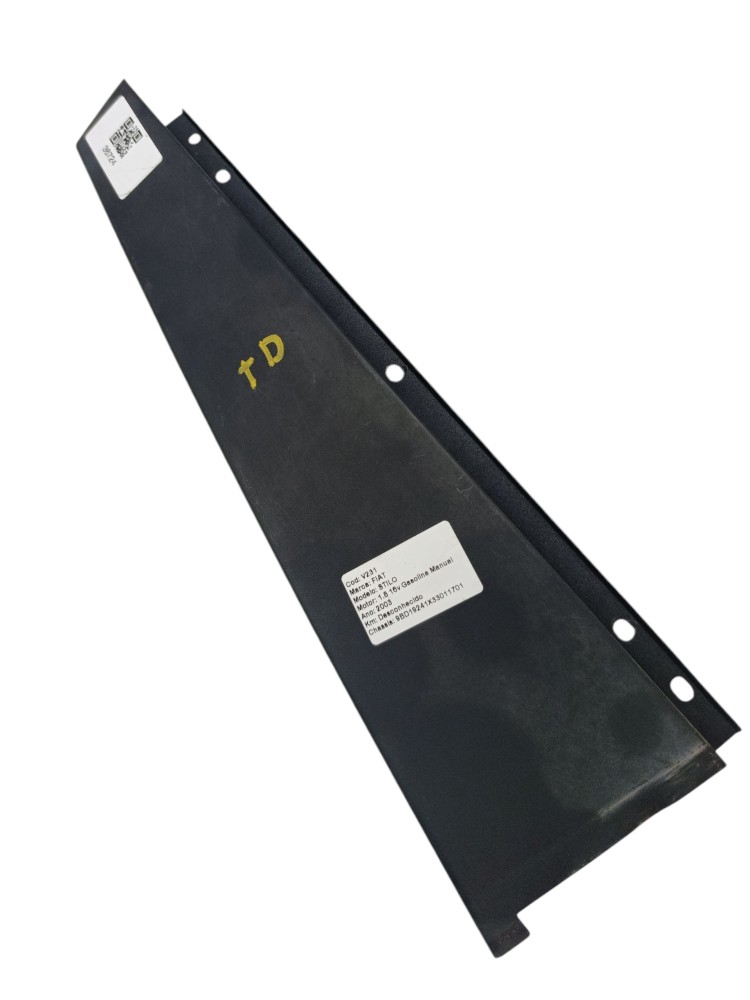 Acabamento Interno Porta Traseira Direita Fiat Stilo 2003 04 Preto 4