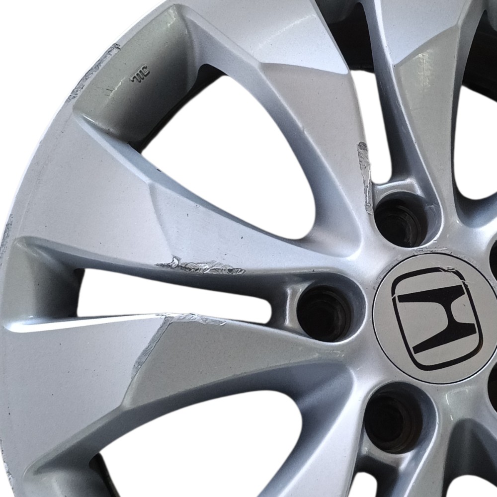 Roda Liga Leve Aro 17 5×114 Honda Crv 2013 2014 Detalhes Prata 4