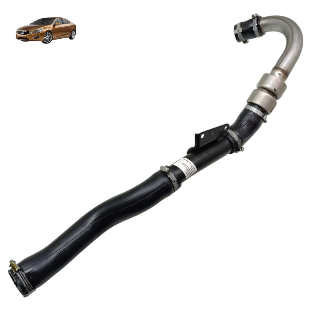 Mangueira Turbina Intercooler Volvo S60 1.6 T4 2011 2012 13 Preto E Prateado 1