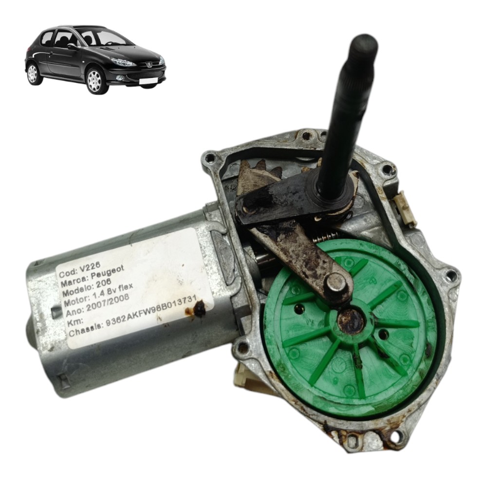 Motor Limpador Tampa Traseira Peugeot 206 2007 Sem Suporte 1