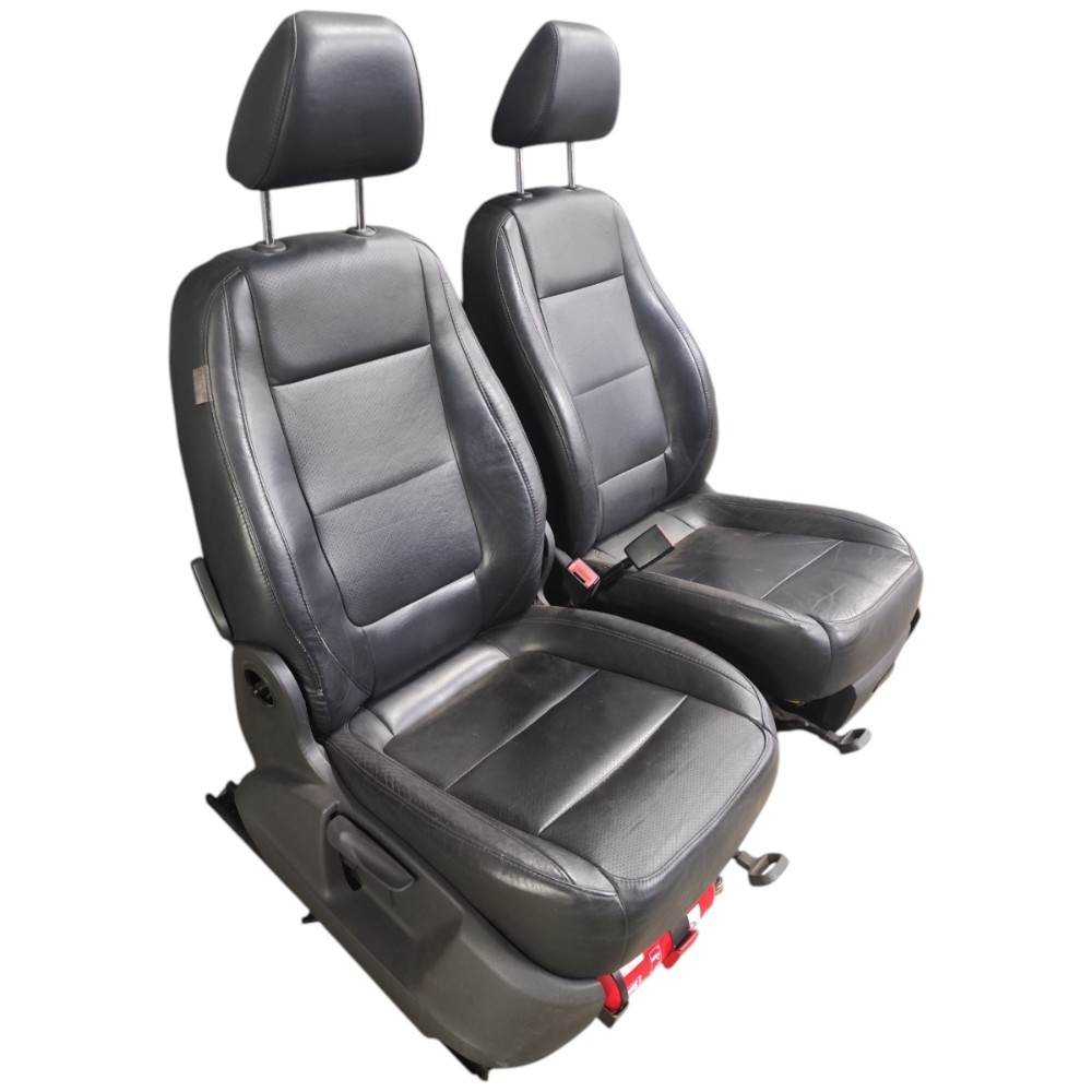 Par Banco Couro Dianteiro Vw Tiguan 2011 2012 2013 2014 2015 Preto 3