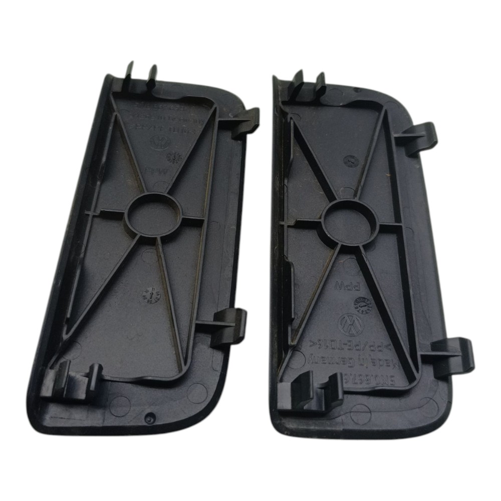 Par Acabamento Acesso Lanterna Traseira Vw Tiguan 2011 2012 Preto 3