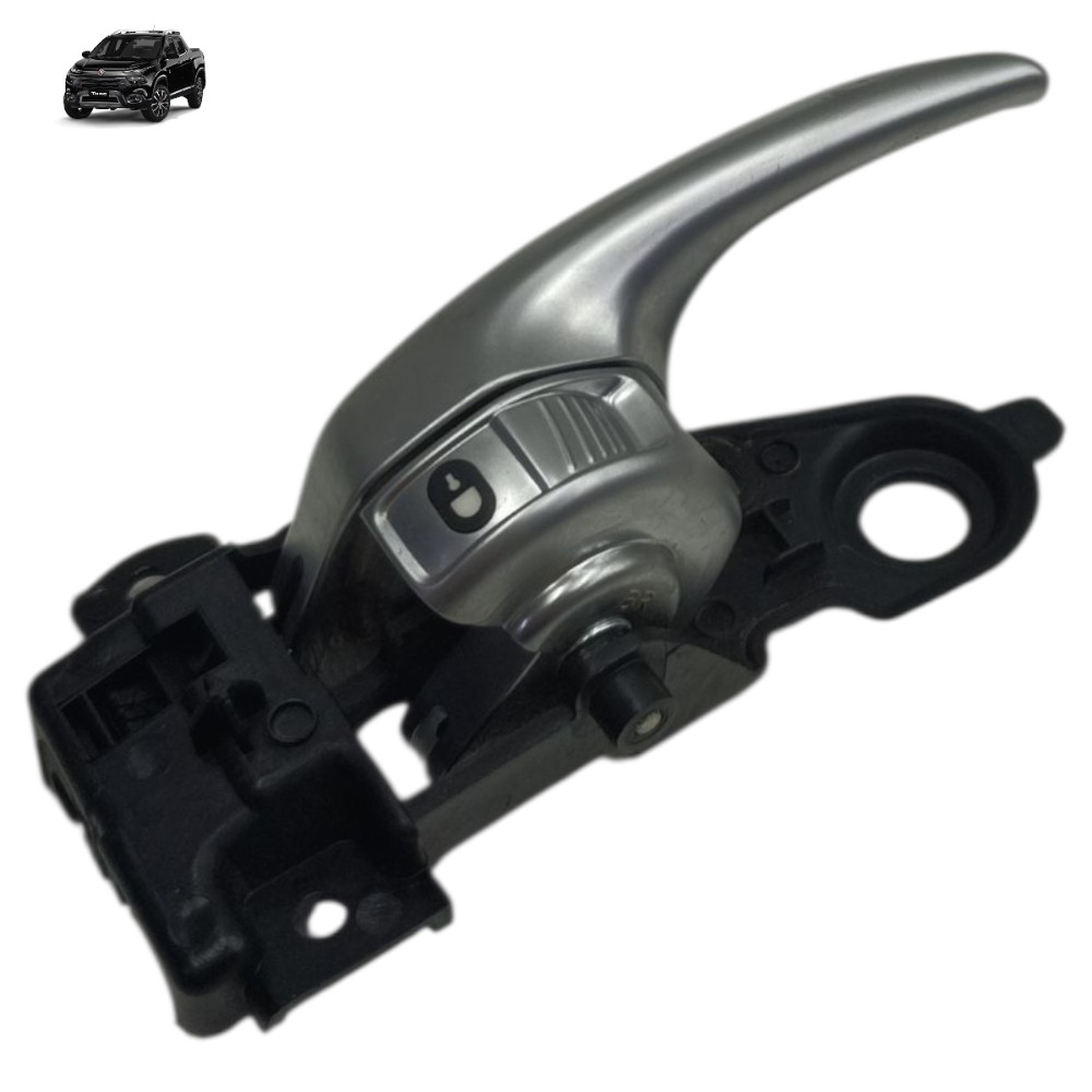 Maçaneta Interna Direita Fiat Toro 2021 2020 2019 2018 2017 Prata Dianteira/traseira 1