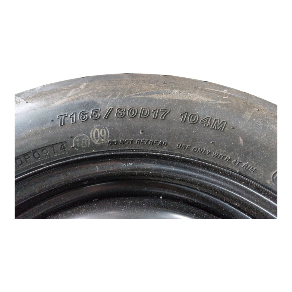 Roda Estepe Fino Aro 17 5×114 Toyota Rav4 2014 2015 2016 Preto 4