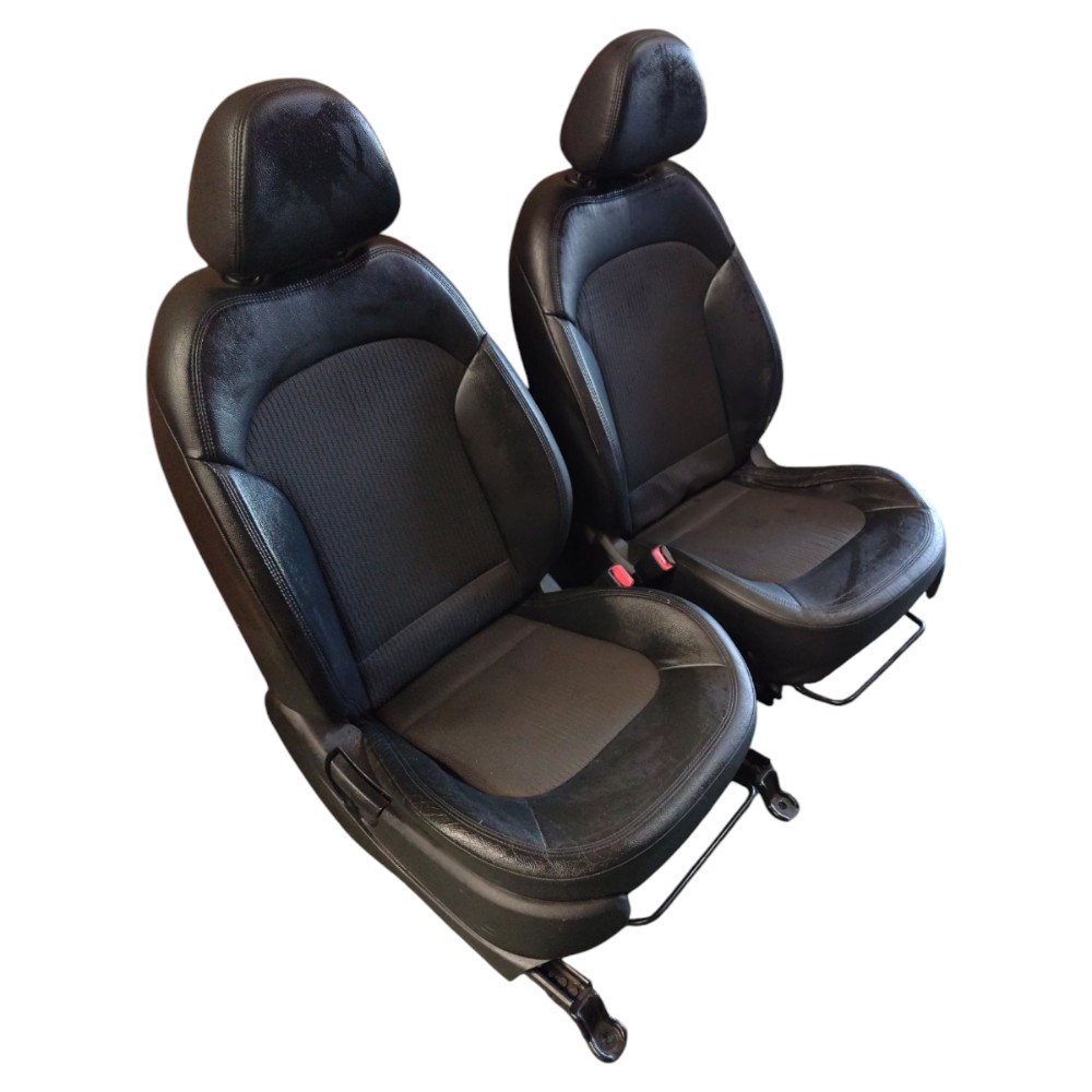 Jogo Banco Couro Hyundai Ix35 2011 2012 2013 2014 2015 2016 Preto 4