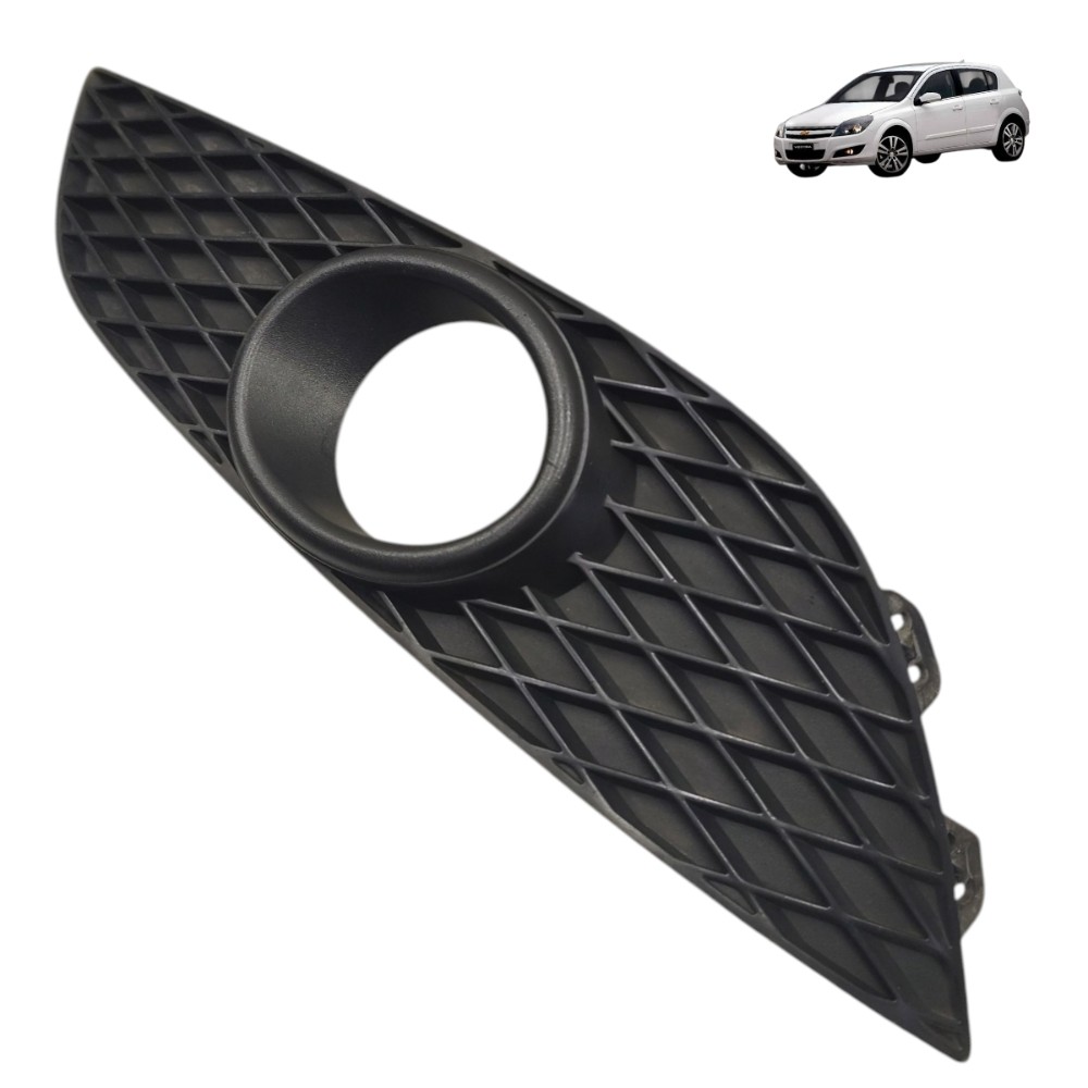 Moldura Farol Milha Direito Gm Vectra 2011 2010 2009 Preto Direito 1