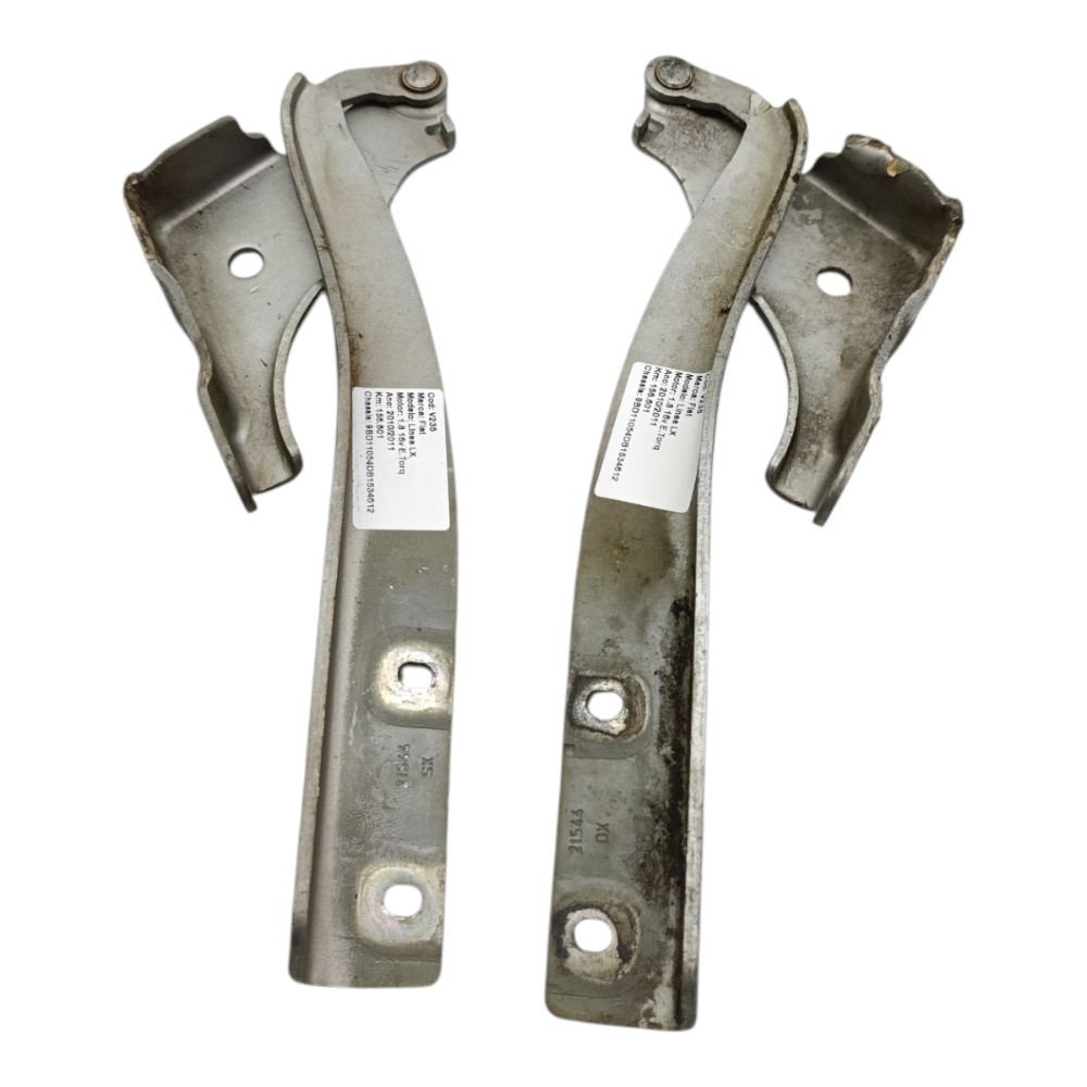Par Dobradiça Capô Fiat Linea 2008 2009 2010 2011 2012 2013 7