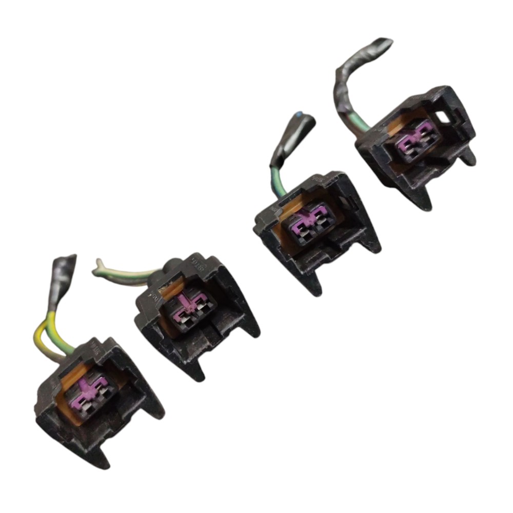 Jogo Plug Conector Bico Injetor Fiat Palio 1.0 Fiasa 1997 98 1