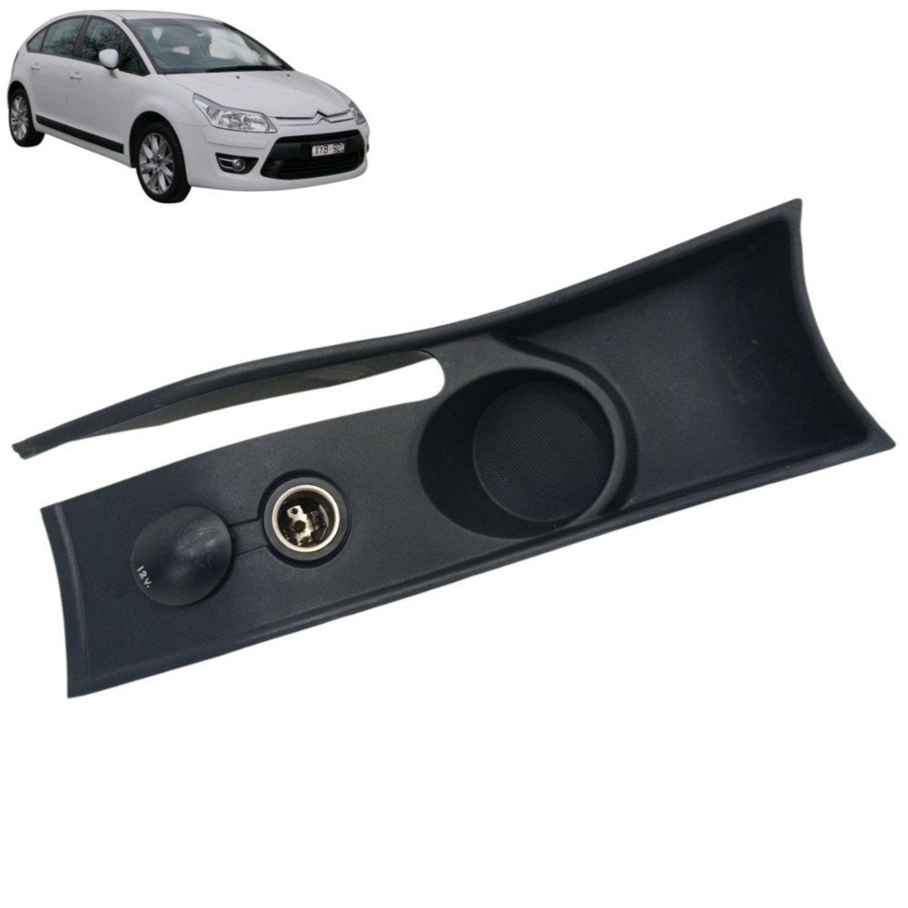 Moldura freio mão porta copo console Citroen c4 2009 2010
