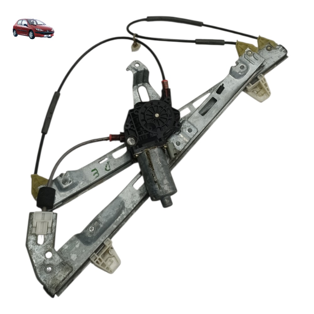 Motor máquina vidro dianteiro esquerdo Peugeot 206 2001 2002 1