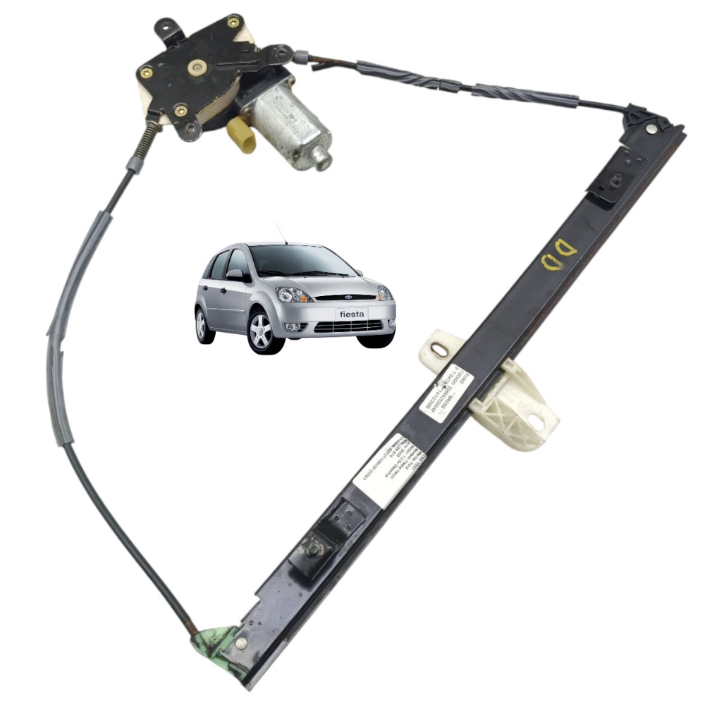 Motor Máquina Vidro Dianteira Direita Ford Fiesta 2003 2004 1