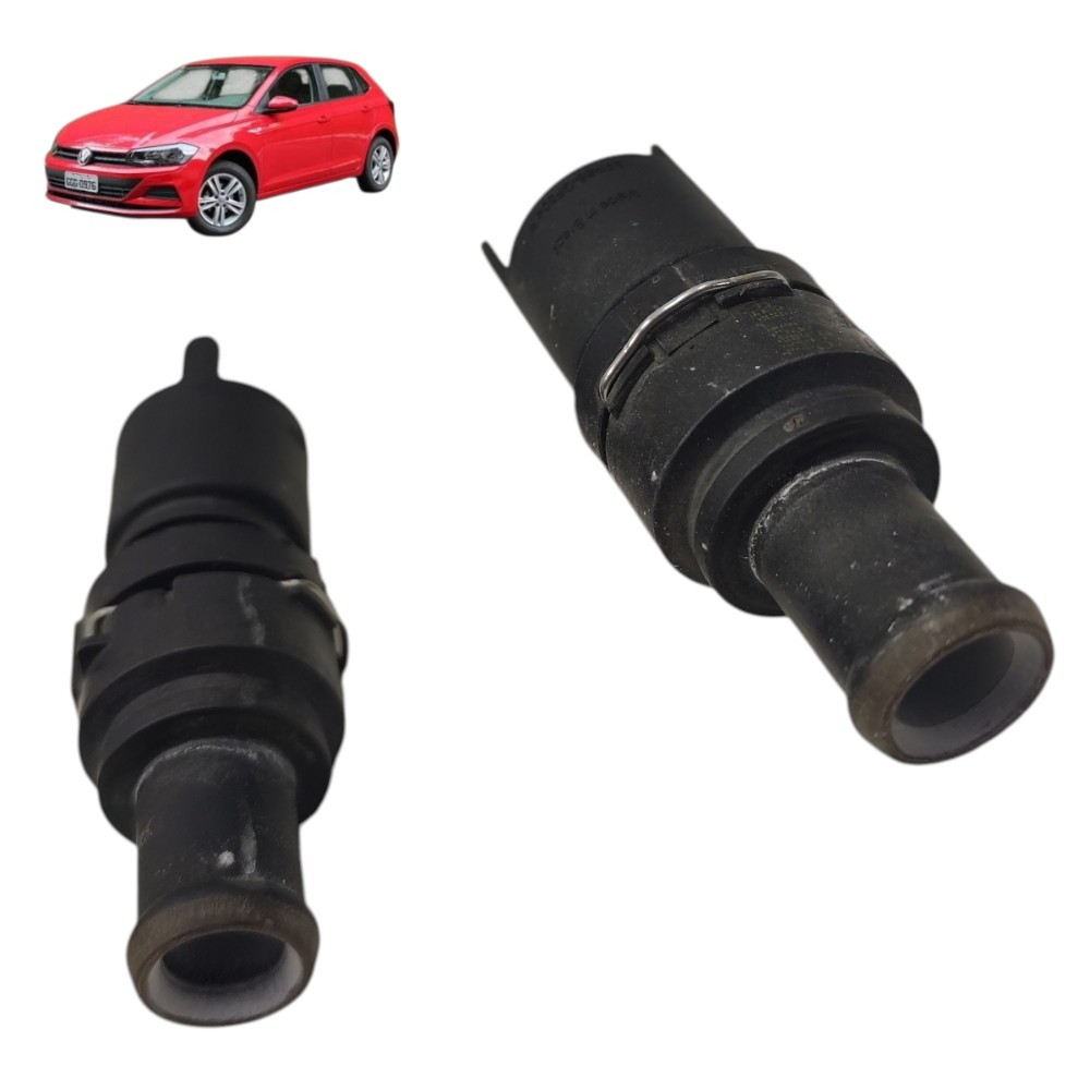 Par Flange conexão mangueira ar quente vw polo 2018 2019 20 1