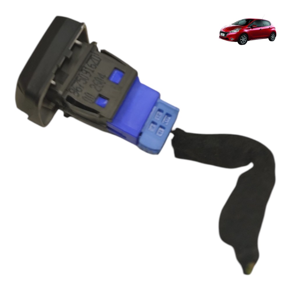 Botão Pisca Alerta Painel Peugeot 208 2014 2015 2016 2017 18 1