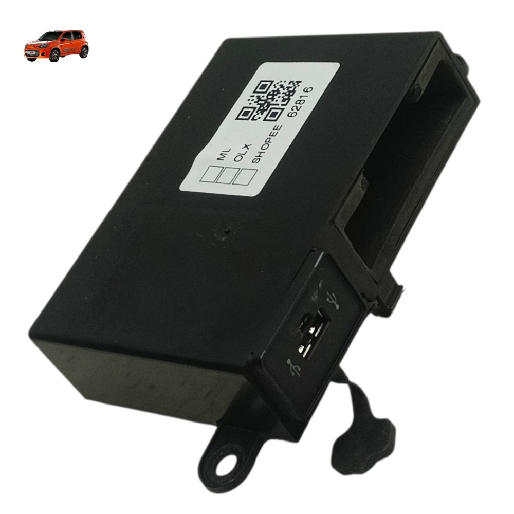 Tomada Auxiliar Usb Fiat Uno Sporting 2011 2012 Preto 1