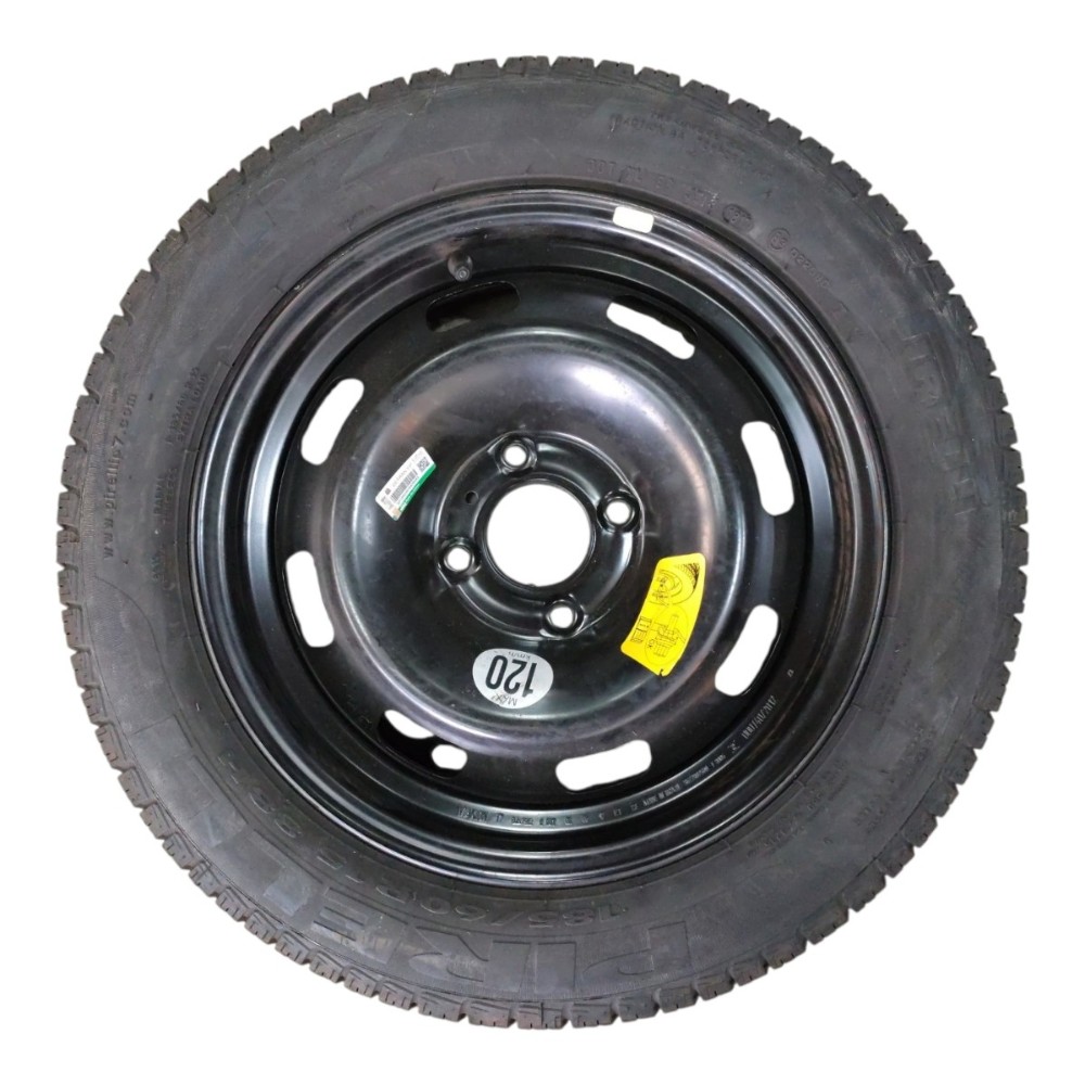Roda Pneu Estepe Aro 15 185/60 Citroen Aircross 2018 4×108 Preto