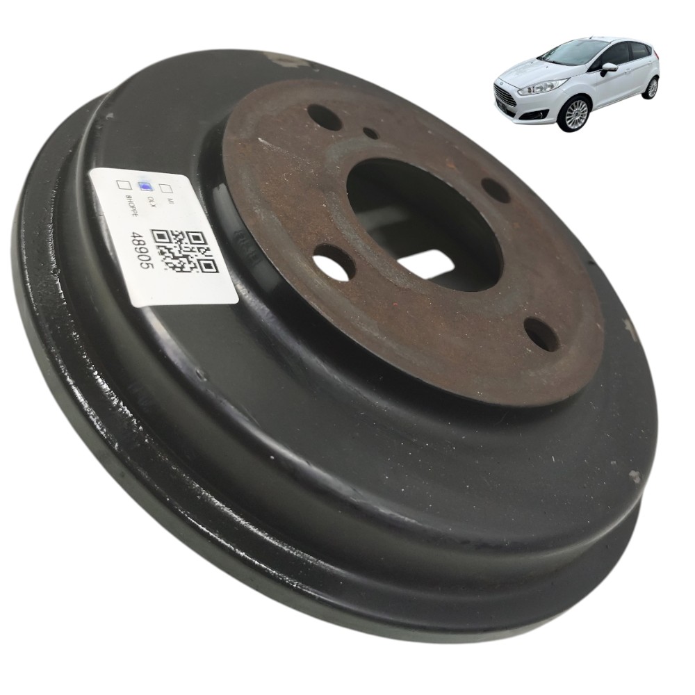 Panela tambor freio traseiro ford new fiesta 2013 2014 2015
