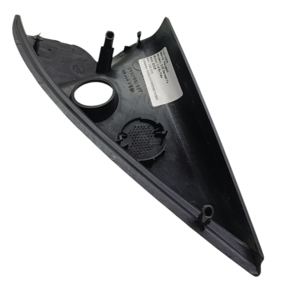 Acabamento Interno Retrovisor Direito Peugeot 206 2007 2008 Preto 4