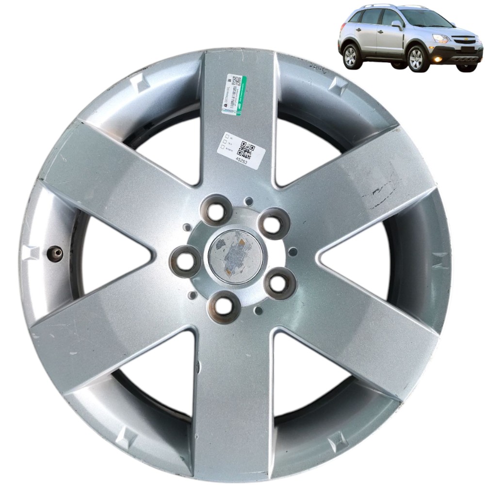Roda Aro 17 Avulsa Gm Captiva Sport 2.4 2010 2011 5×114,3 Cinza Claro 1