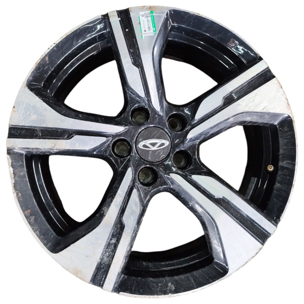 Jogo Roda Aro 17 5×108 Chery Tiggo 5x 2025 2024 Detalhes – Preto Diamantado 8