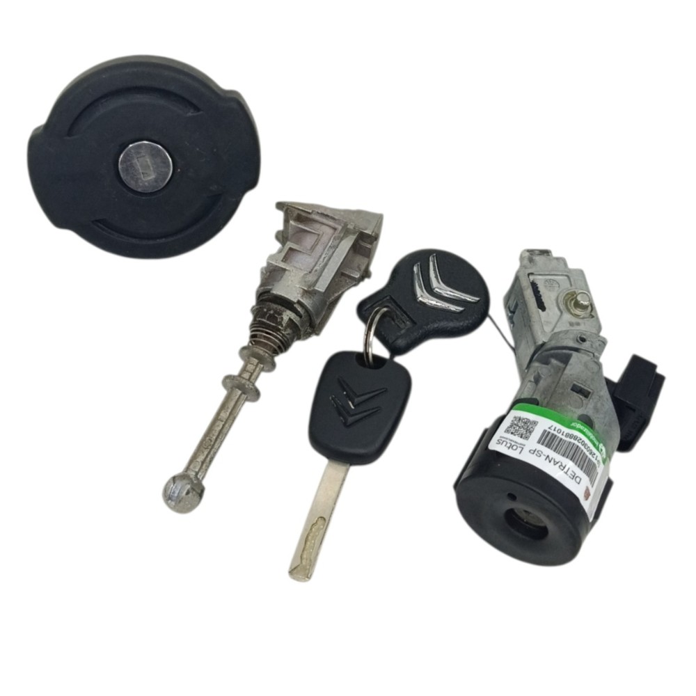 Kit cilindro chave miolo ignição Citroen C4 Hatch 1.6 2010
