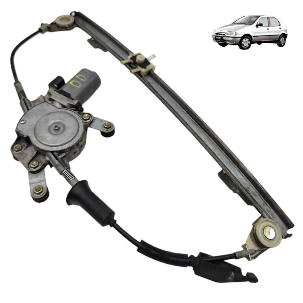 Motor máquina vidro dianteiro direito Fiat Palio 1996 1997 1