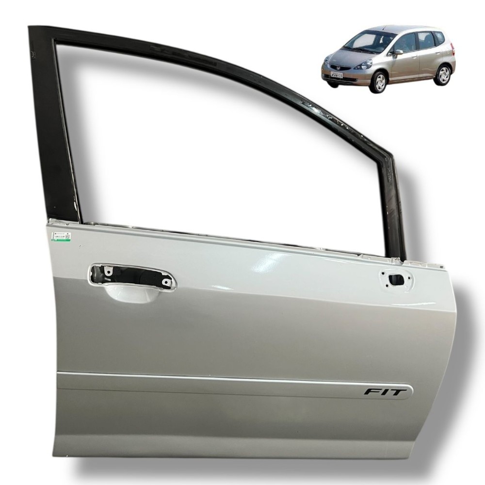 Porta Dianteira Direita Honda Fit 2003 2004 2005 2006 2007 Dianteira Direita Prata 1