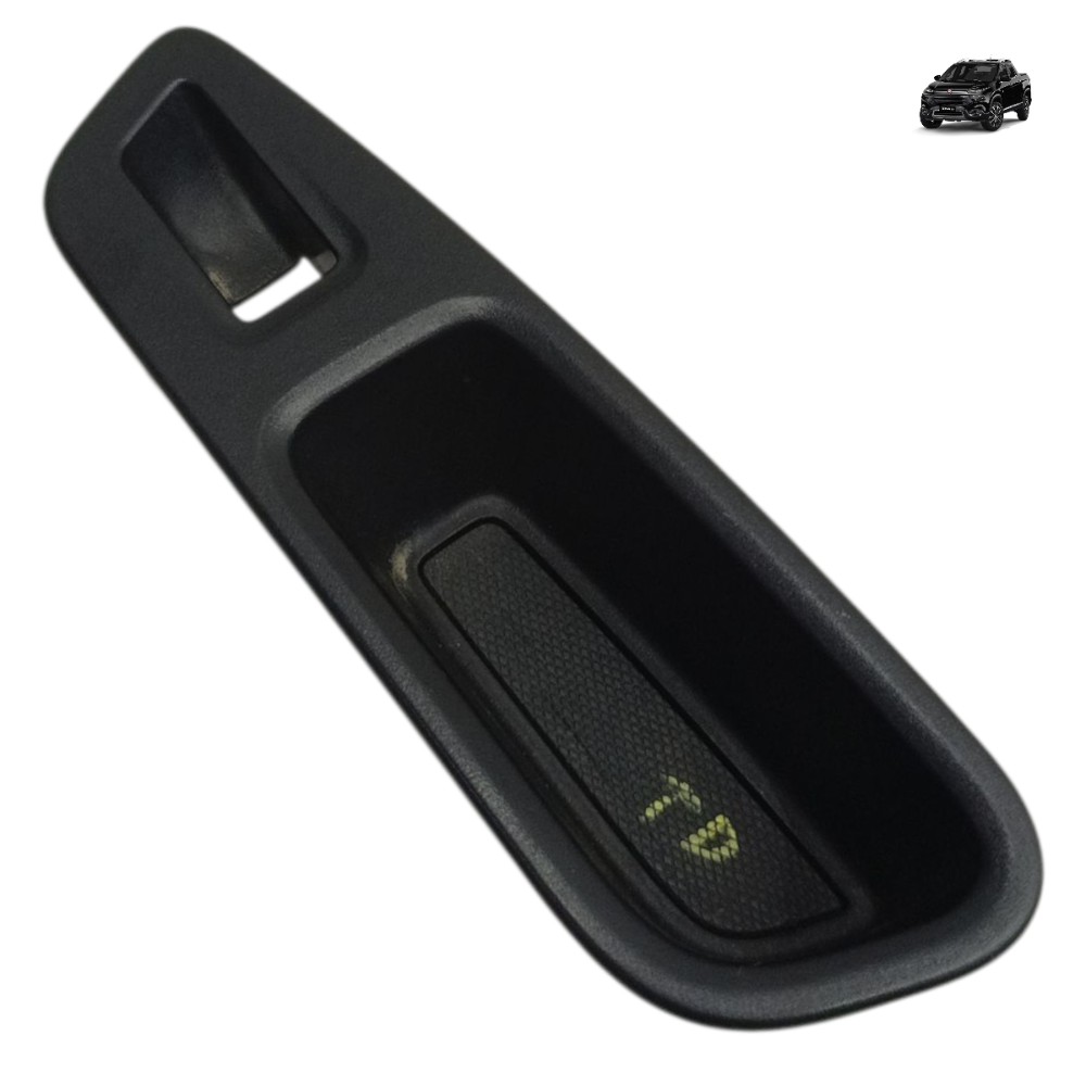 Puxador Interno Porta Traseira Direita Fiat Toro 2019 2020 Preto 1